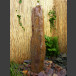 Schiefer Monolith Quellstein  rotbunt 175cm hoch