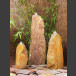 Triolithen Quellsteine rot-bunter Schiefer 75cm