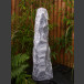 Quellstein Säule Marmor weißgrau 95cm