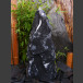 Quellstein Säule Marmor schwarzweiß 65cm