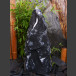 Quellstein Säule Marmor schwarzweiß 75cm