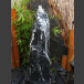 Marmor Komplettset Brunnen schwarzweiß 80cm