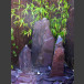 Triolithen Brunnen lila Schiefer 95cm