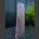 Solitärstein Monolith aus lila Marmor 97cm hoch