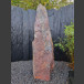 Monolith rot-bunter Schiefer 162cm hoch