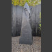 Monolith schwarzer Schiefer 170cm hoch