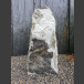 Marmor Monolith weiß-grau 68cm