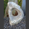Marmor Showstone Skulptur grau-weiß 57cm