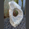 Marmor Showstone Skulptur grau-weiß 57cm