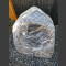Marmor Showstone Skulptur grau-weiß 61cm