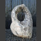 Marmor Showstone Skulptur grau-weiß 79cm