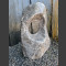 Marmor Showstone Skulptur grau-weiß 82cm