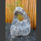 Marmor Showstone Skulptur grau-weiß 65cm