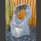 Marmor Showstone Skulptur grau-weiß 71cm