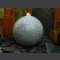 Granit Kugel Srudelstein grau poliert 40cm 1