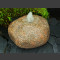 Granit Findling Quellstein ausgehöhlt 30cm