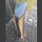Schiefer Grabmalstein mit versteinerter Baumscheibe 120cm hoch