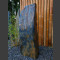 Monolith grau-brauner Schiefer 125cm hoch
