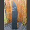 Schiefer Monolith schwarz-gelb 193cm hoch