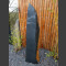 Schiefer Monolith schwarz-gelb 193cm hoch