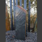 Schiefer Monolith schwarz-gelb 92cm hoch