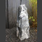 Alaska Marmor Monolith schwarz-weiß 80cm