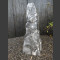 Alaska Marmor Monolith schwarz-weiß 81cm