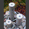 3 Obelisken Brunnenset grauer Granit rund 50cm2