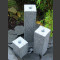 Quellstein 3er Set grauer Granit viereckig 50cm2