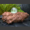 Lava Quellstein mit drehender Glaskugel 15cm