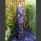 Quellstein Säule Marmor schwarz 120cm3