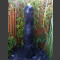 Quellstein Säule Marmor schwarz poliert 150cm1