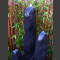 3 Quellsteine schwarzer Marmor poliert 150cm4