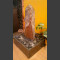 Zimmerbrunnen Schiefer Monolith rotbunt in 4eckigem Granitbecken