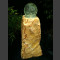 Onyx Quellstein Monolith mit drehender Glaskugel 15cm