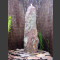 Schiefer Monolith Quellstein  rotbunt 120cm