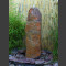 Schiefer Monolith Quellstein  rotbunt 75cm