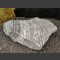 Marmor Solitärstein grau-weiß 38cm hoch
