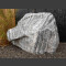 Marmor Solitärstein grau-weiß 90cm hoch