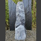 Alaska Marmor Monolith schwarz-weiß 91cm