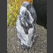 Alaska Marmor Monolith schwarz-weiß 73cm