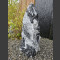 Alaska Marmor Monolith schwarz-weiß 73cm