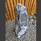 Alaska Marmor Monolith schwarz-weiß 65cm