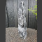 Alaska Marmor Monolith schwarz-weiß 120cm