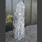 Alaska Marmor Monolith schwarz-weiß 108cm