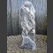 Alaska Marmor Monolith schwarz-weiß 92cm