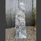Alaska Marmor Monolith schwarz-weiß 90cm