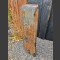 Monolith grau-brauner Schiefer 122cm hoch