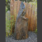 Monolith grau-brauner Schiefer 161cm hoch