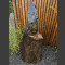 Monolith grau-brauner Schiefer 161cm hoch